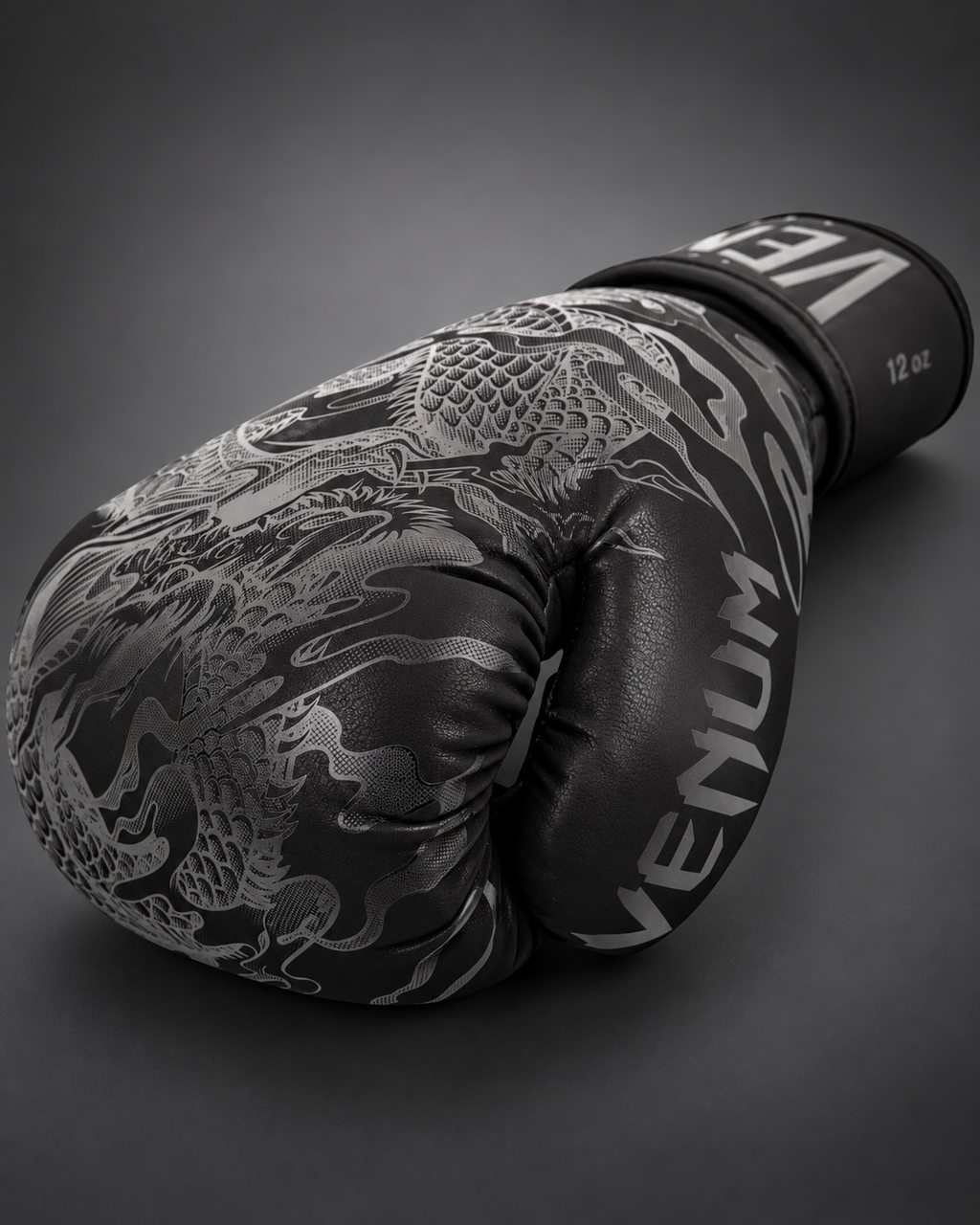Venum Impact Dragon's Flight Boxing Gloves - Black/Black
