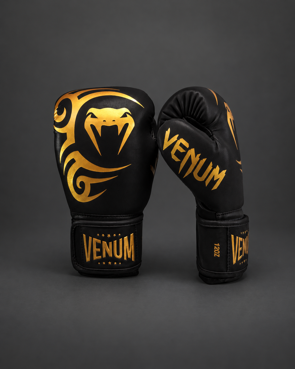 Venum Impact x Mike Tyson Boxing Gloves - Black/Gold