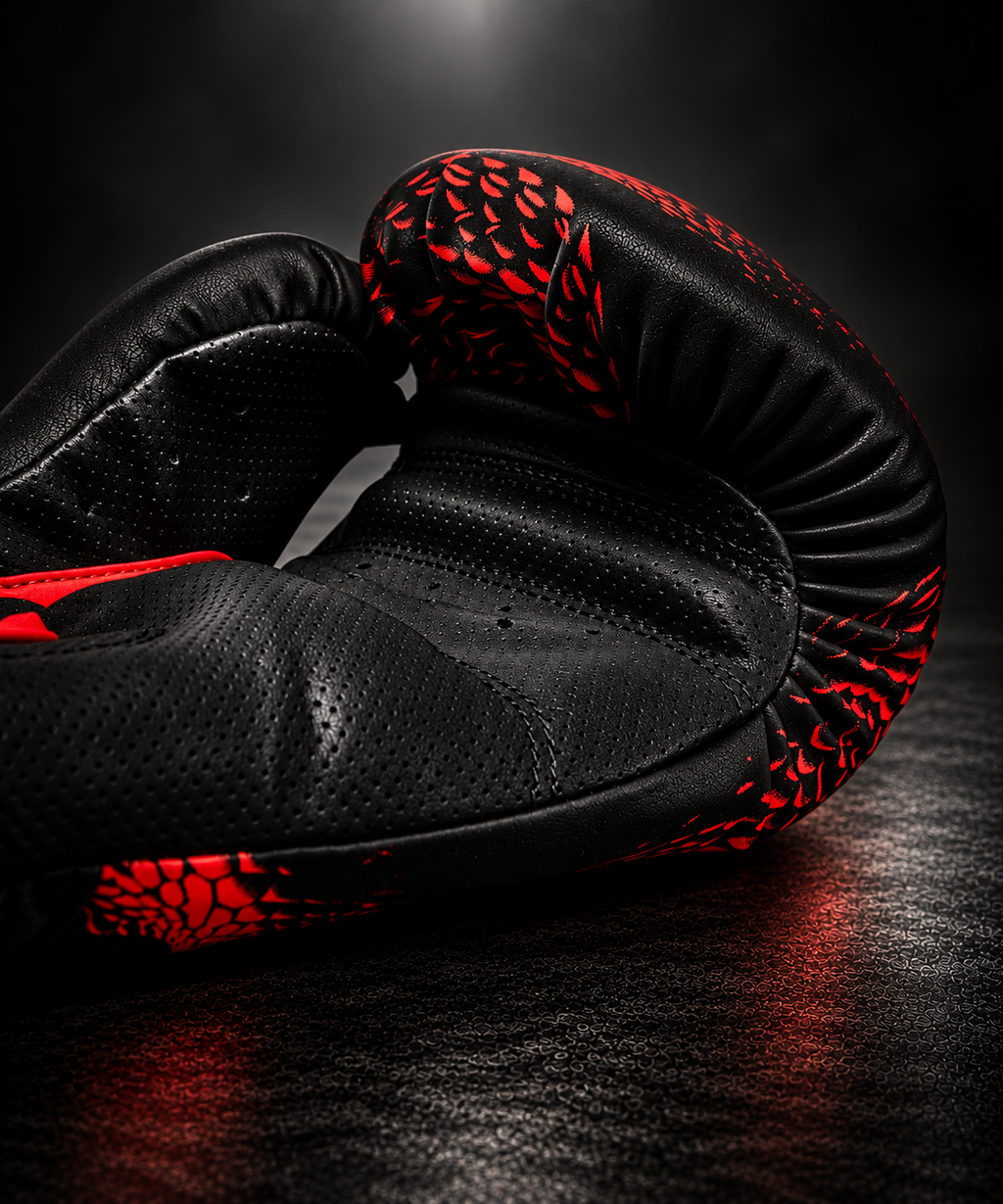 Matupa Boxing Gloves - Red / Black / Silver