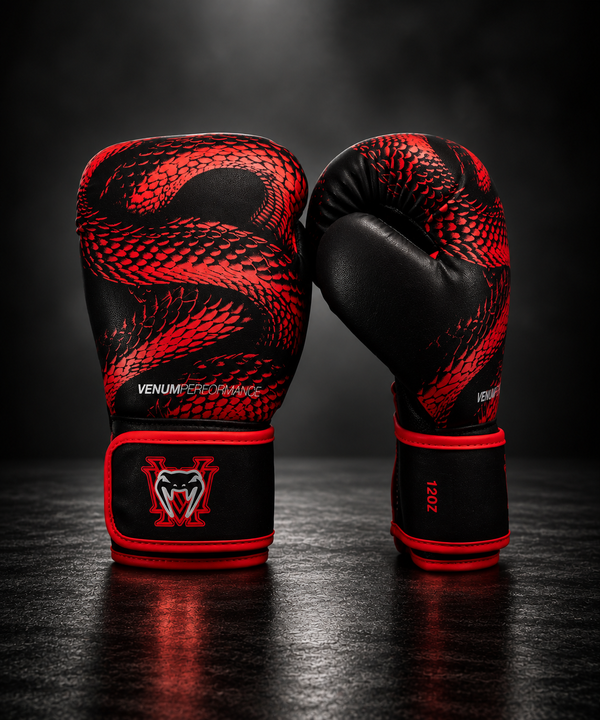 Matupa Boxing Gloves - Red / Black / Silver