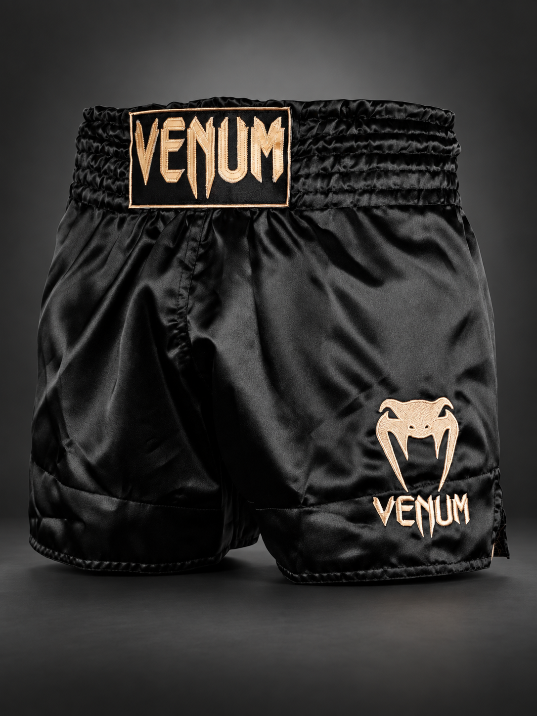 Muay Thai Shorts - Black / Gold