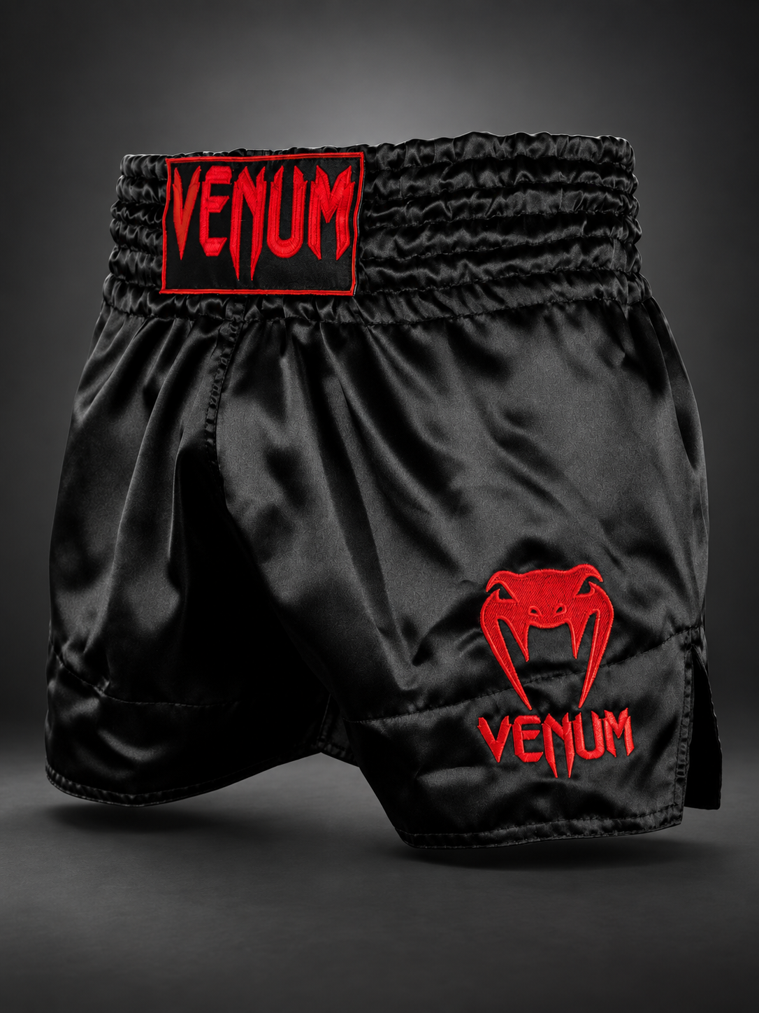 Muay Thai Shorts - Black / Red