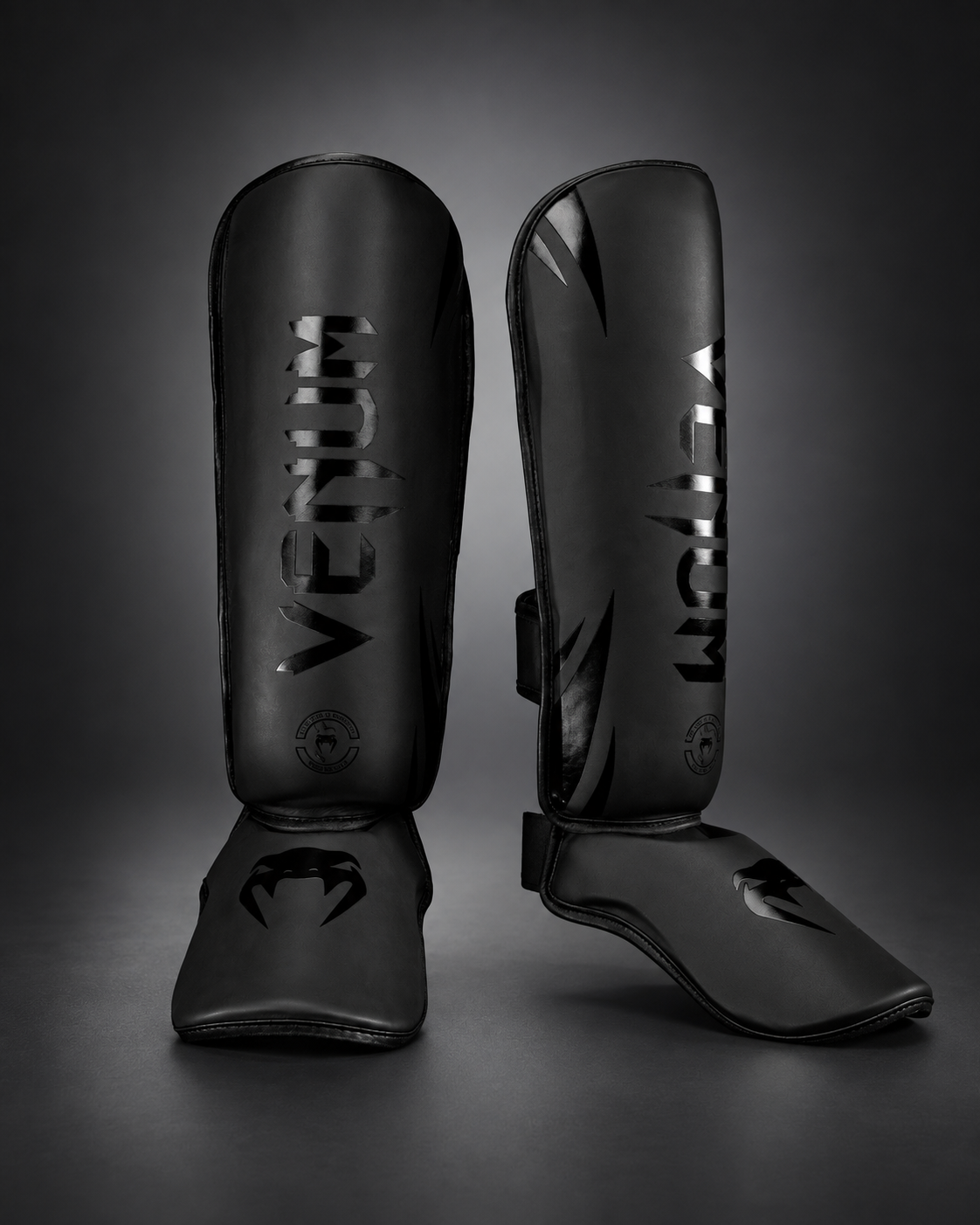 Venum Challenger Standup Shin Guards - Matt Black