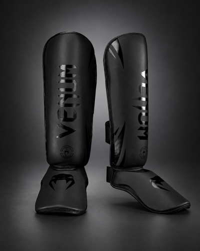 Venum Challenger Standup Shin Guards - Matt Black