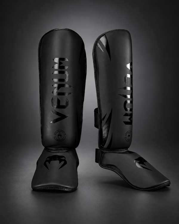 Venum Challenger Standup Shin Guards - Matt Black
