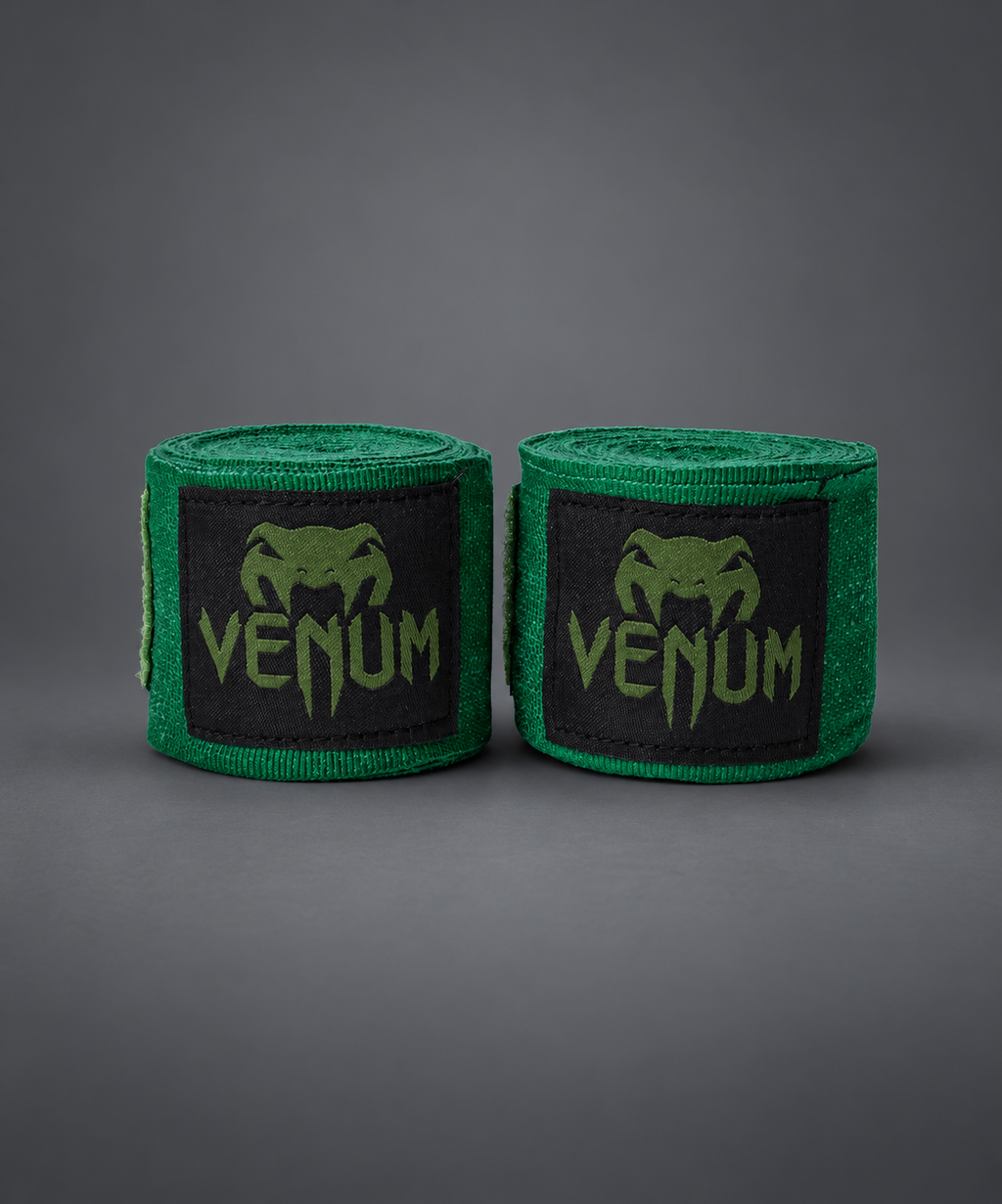 Venum Kontact Boxing Hand Wraps - Khaki/Black - 4.5m (180 in)