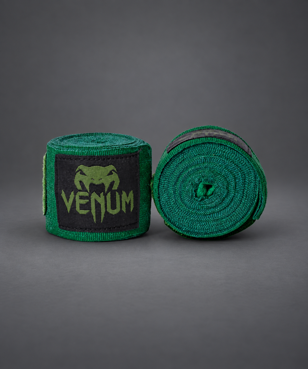 Venum Kontact Boxing Hand Wraps - Khaki/Black - 4.5m (180 in)
