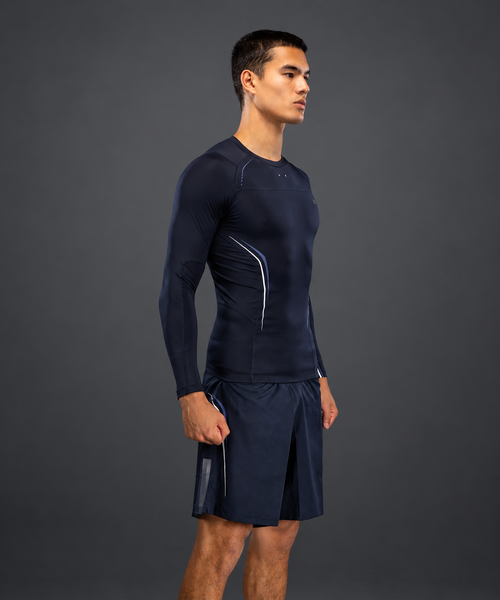 G-Core Long Sleeve Rashguard Navy Blue/White