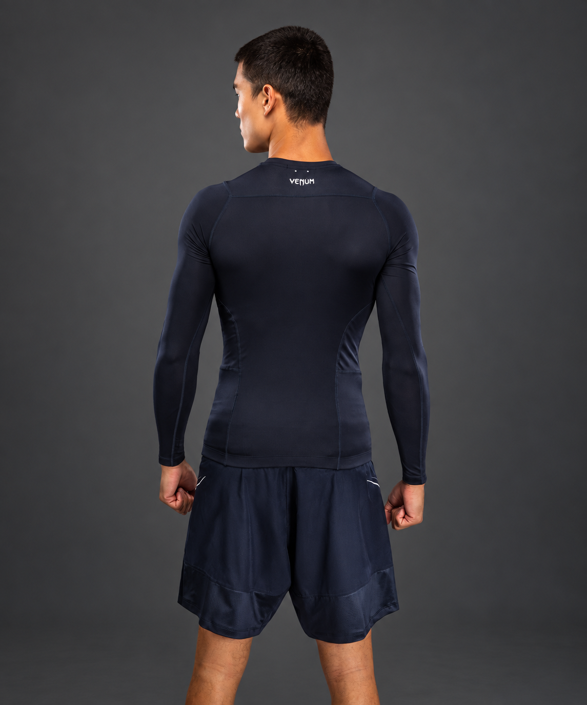 G-Core Long Sleeve Rashguard Navy Blue/White