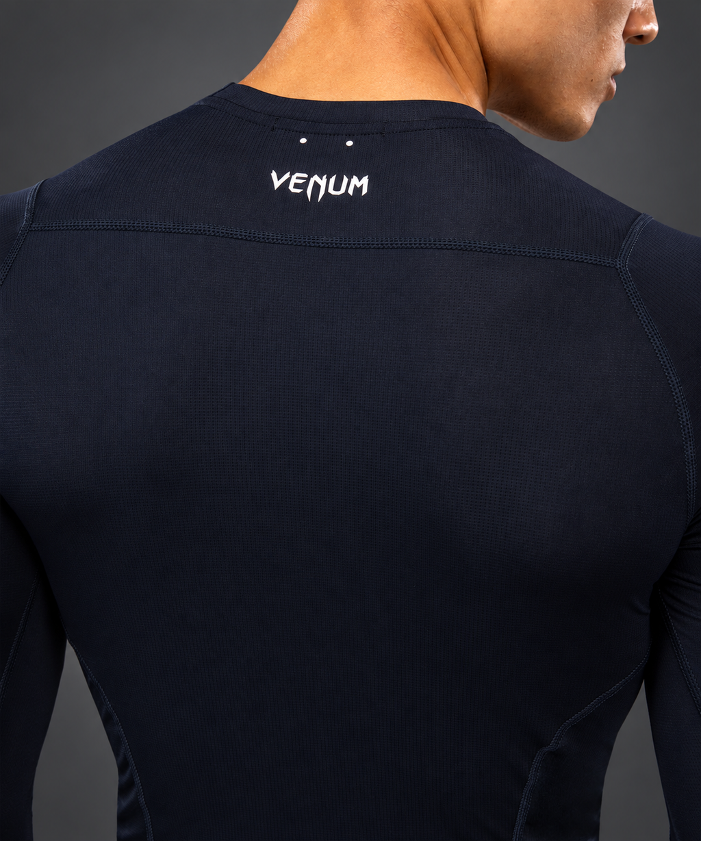 G-Core Long Sleeve Rashguard Navy Blue/White