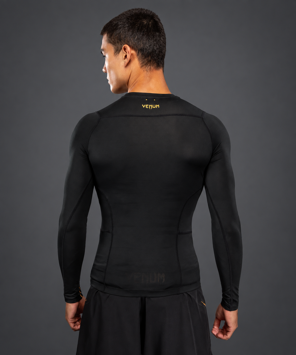 Venum G-Core Long Sleeve Rashguard - Black/Gold