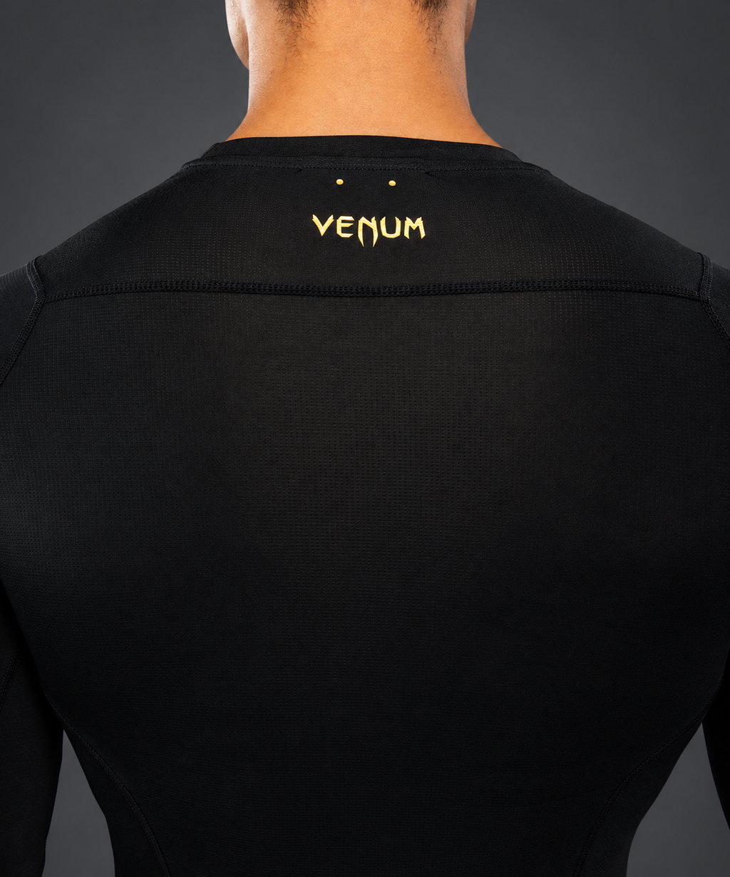 Venum G-Core Long Sleeve Rashguard - Black/Gold
