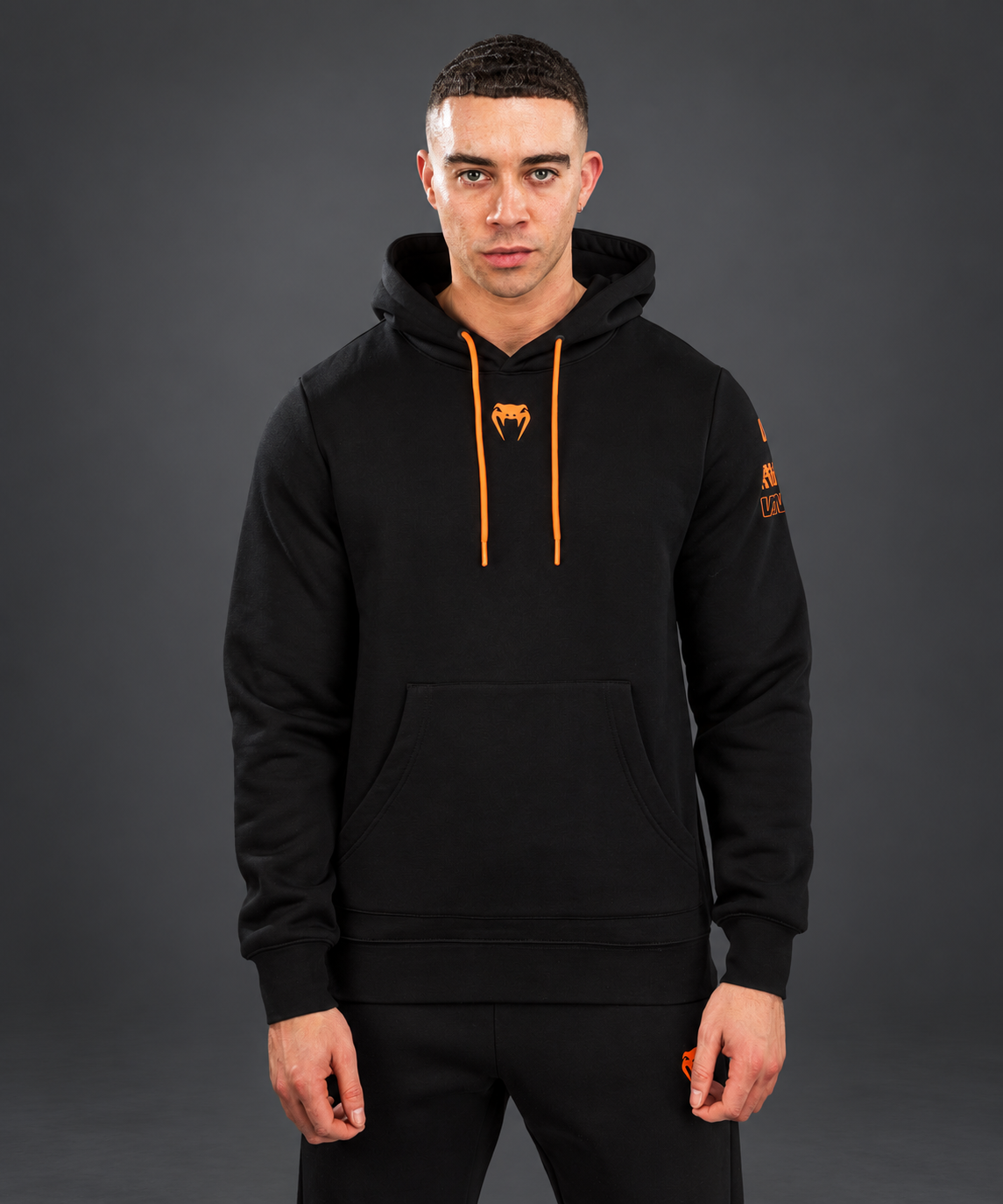 UFC Zenith | VENUM Fighting Week - Men's Hoodie - Black/Orange