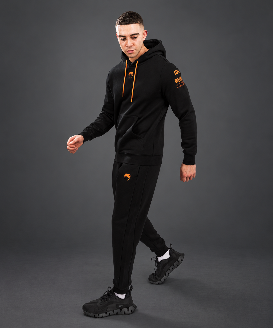 UFC Zenith | VENUM Fighting Week - Men's Hoodie - Black/Orange