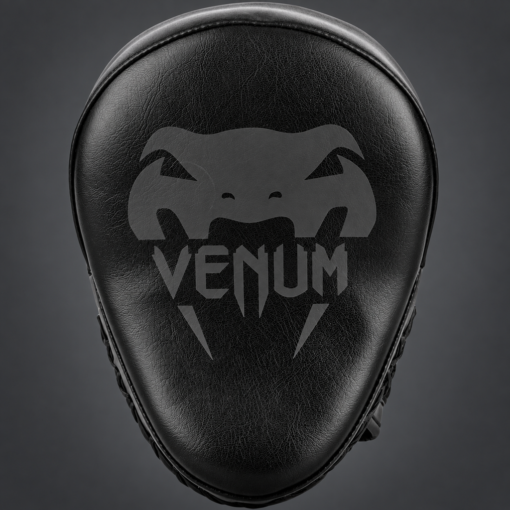 Venum Light Focus Mitts - Black/Black (Pair)