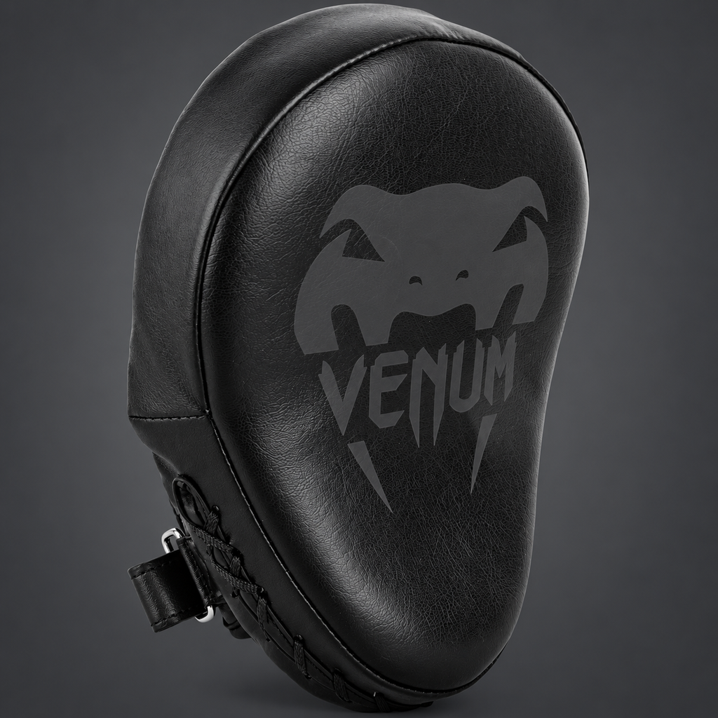 Venum Light Focus Mitts - Black/Black (Pair)