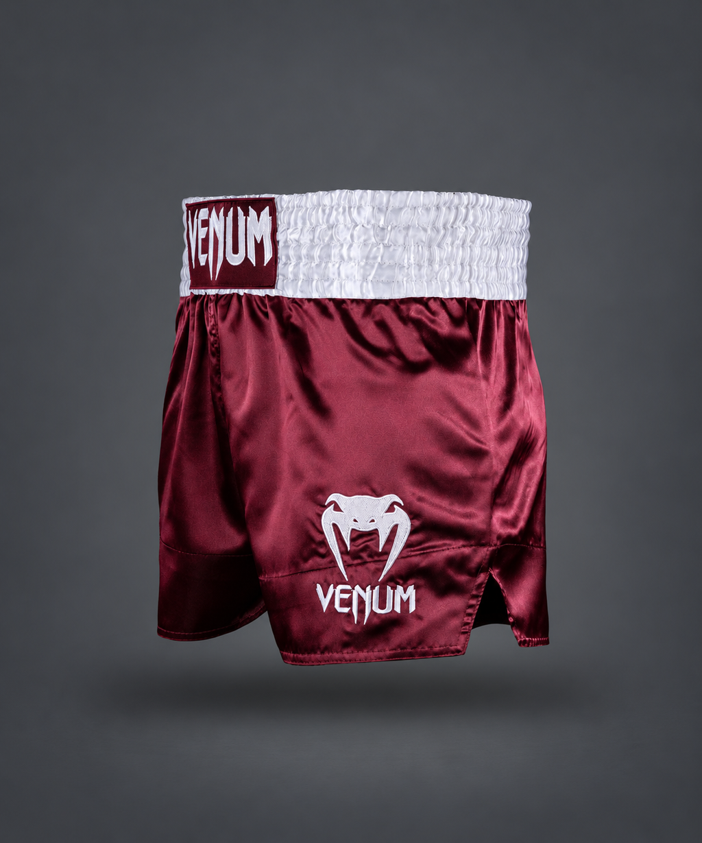 Venum Classic Muay Thai Shorts - Burgundy