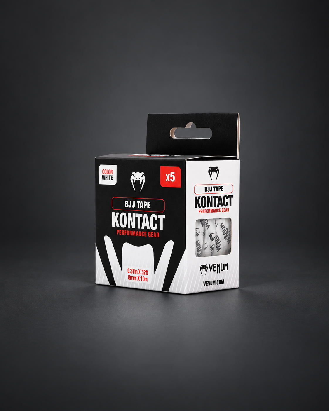Venum Kontact BJJ Finger Tape - White/Black