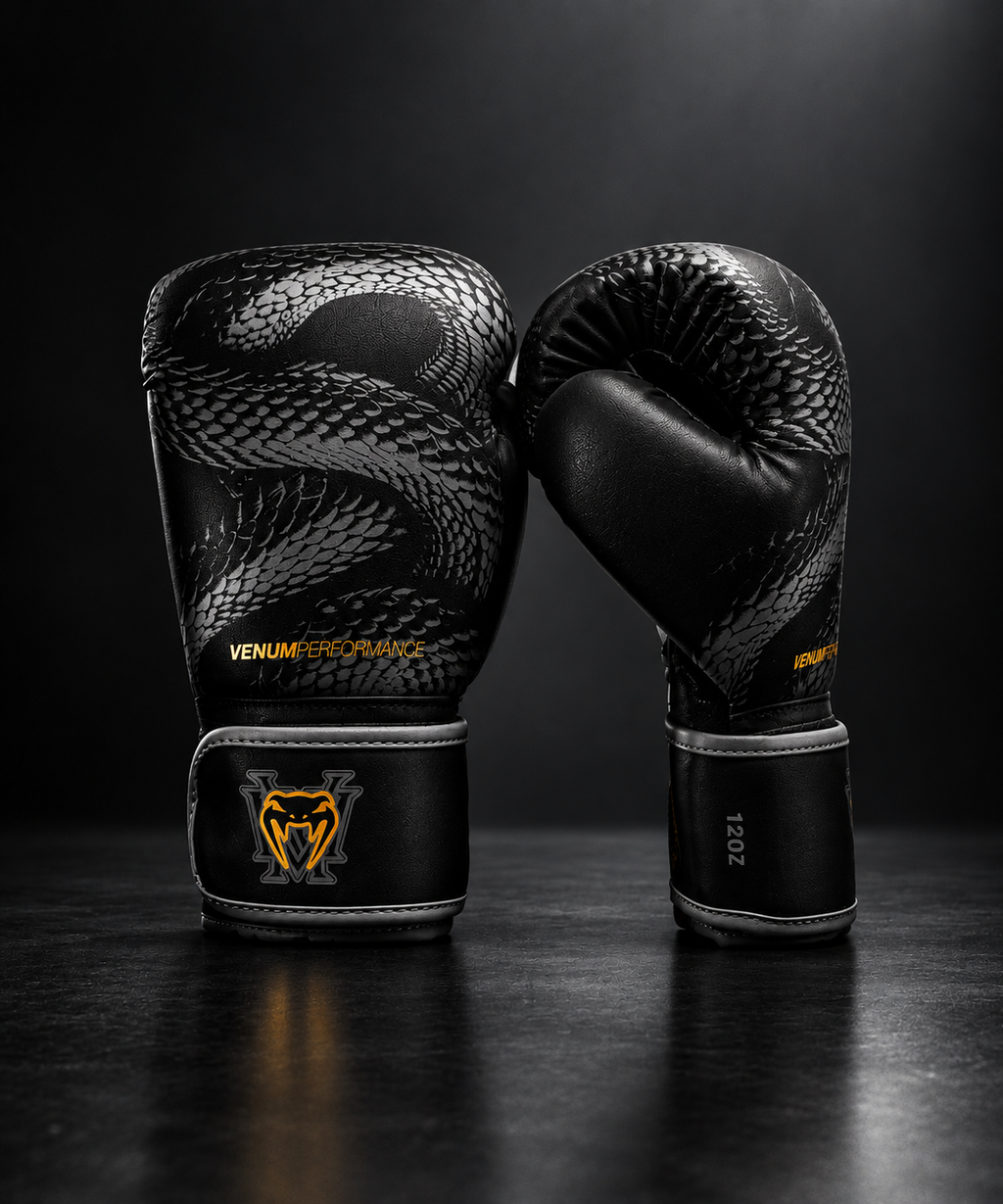 Matupa Boxing Gloves - Black / Grey / Gold
