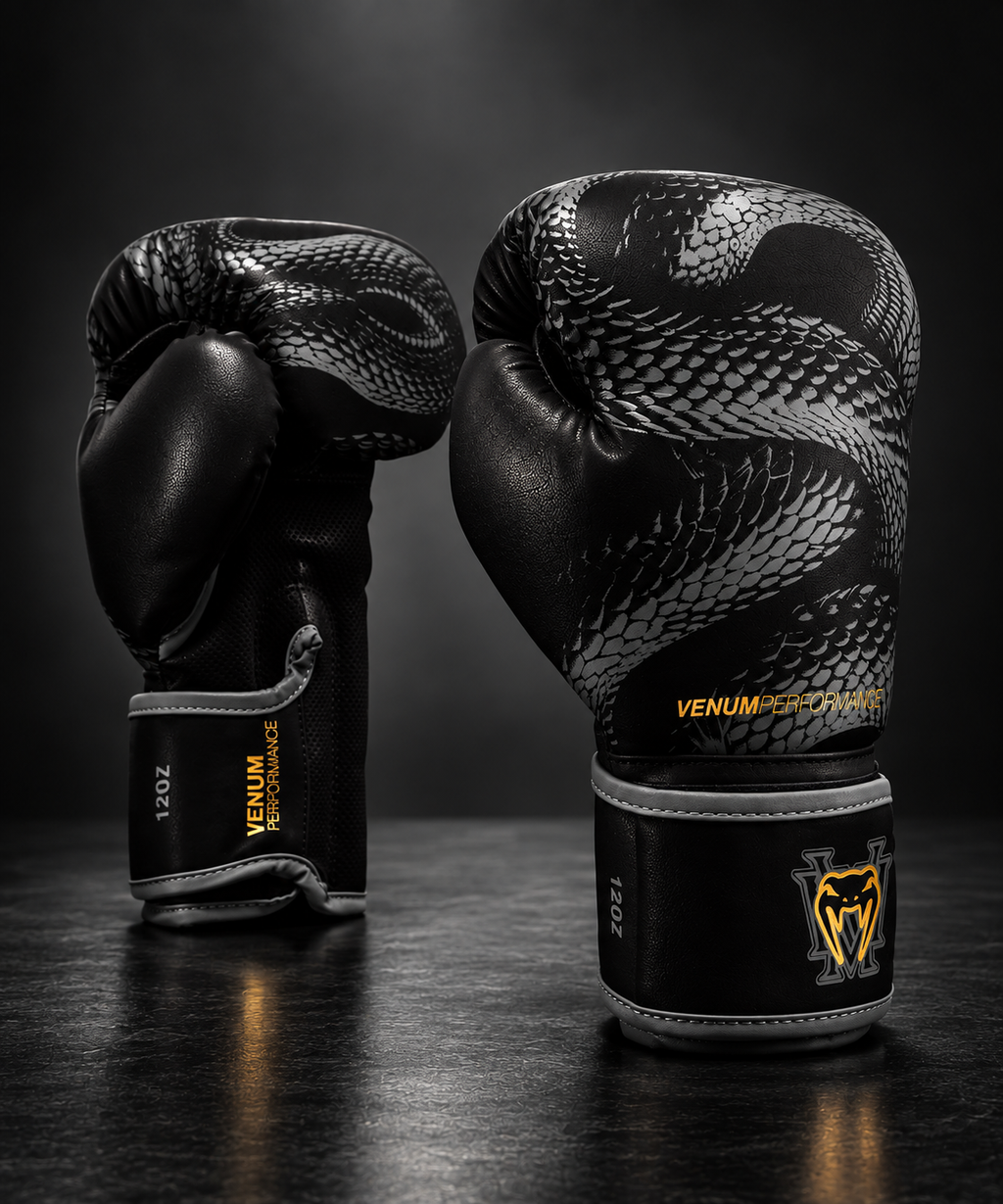 Matupa Boxing Gloves - Black / Grey / Gold