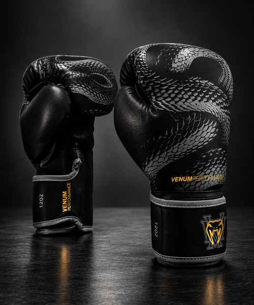 Matupa Boxing Gloves - Black / Grey / Gold