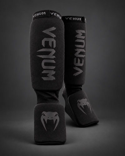 Venum Kontact Shin Guards - Black