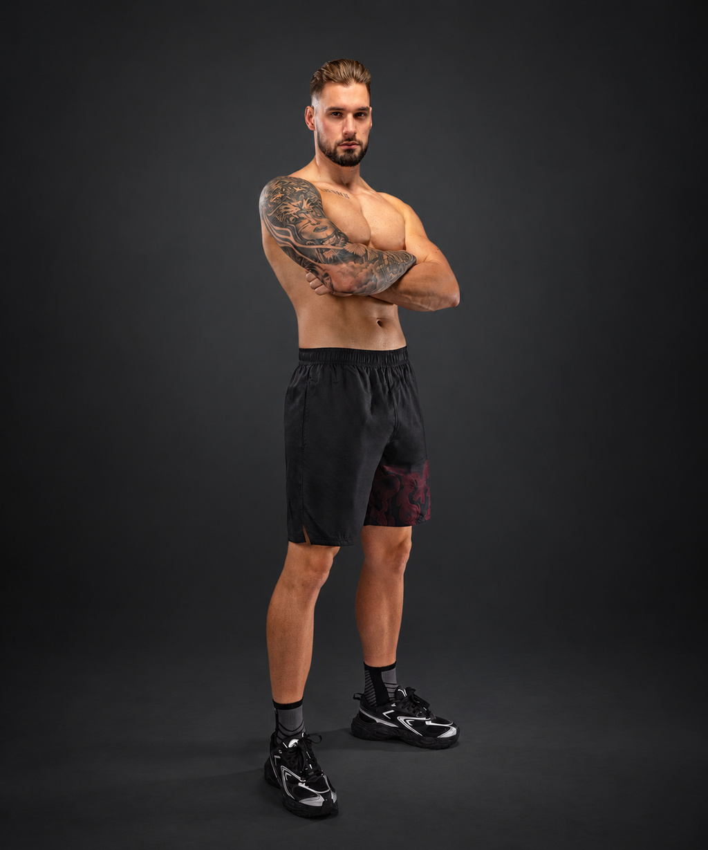 Venum Spectre Training Shorts - Black/Red