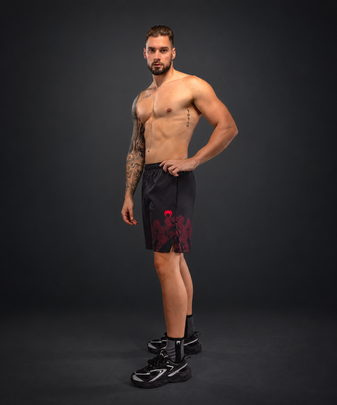 Venum Spectre Training Shorts - Black/Red