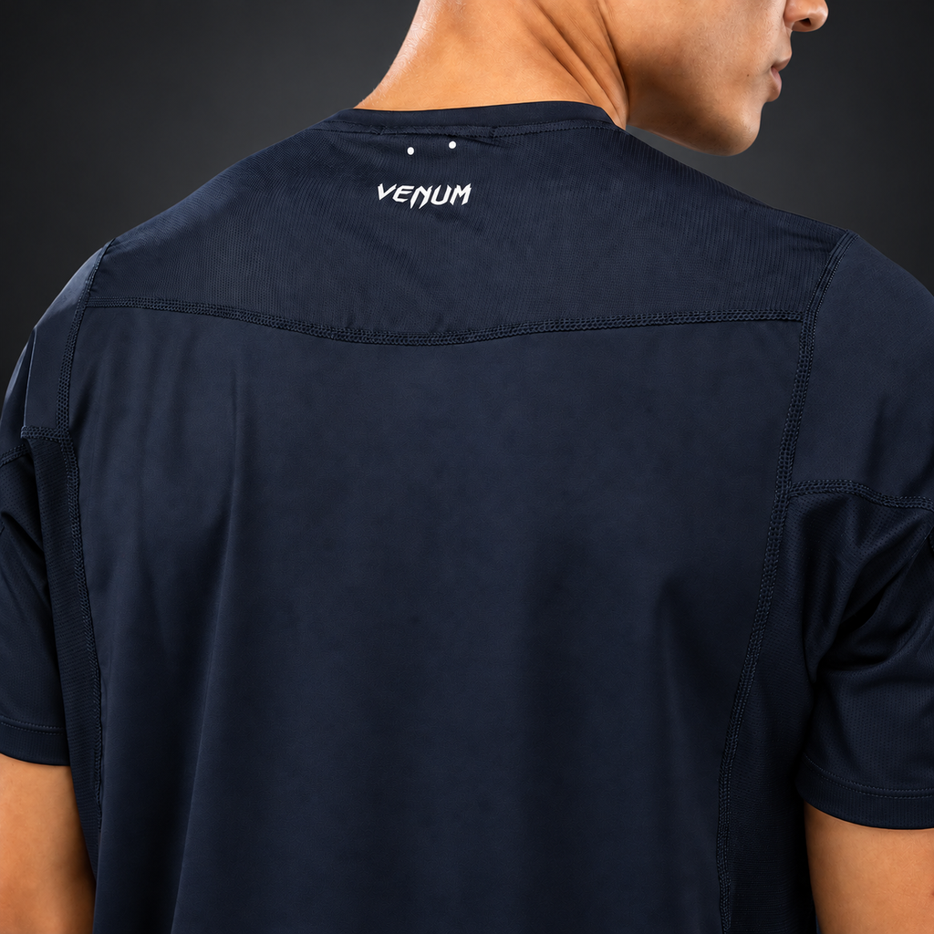 Venum G-Core Dry Tech T-Shirt - Navy Blue/White